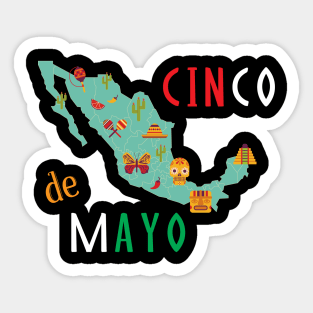 cinco de mayo mexicano Sticker